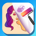 Stencil Coloring ícone