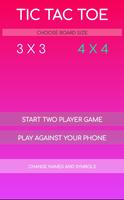 Tic Tac Toe 2 Players And With AI Opponent Cartaz