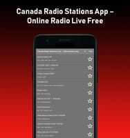 Canada Radio Stations App – Online Radio Live Free ポスター