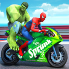Tricky Bike Superhero Races icon