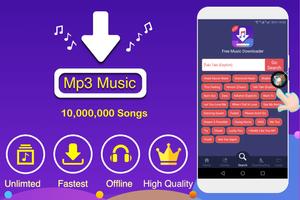 Free Music Downloader & Mp3 Music Download পোস্টার