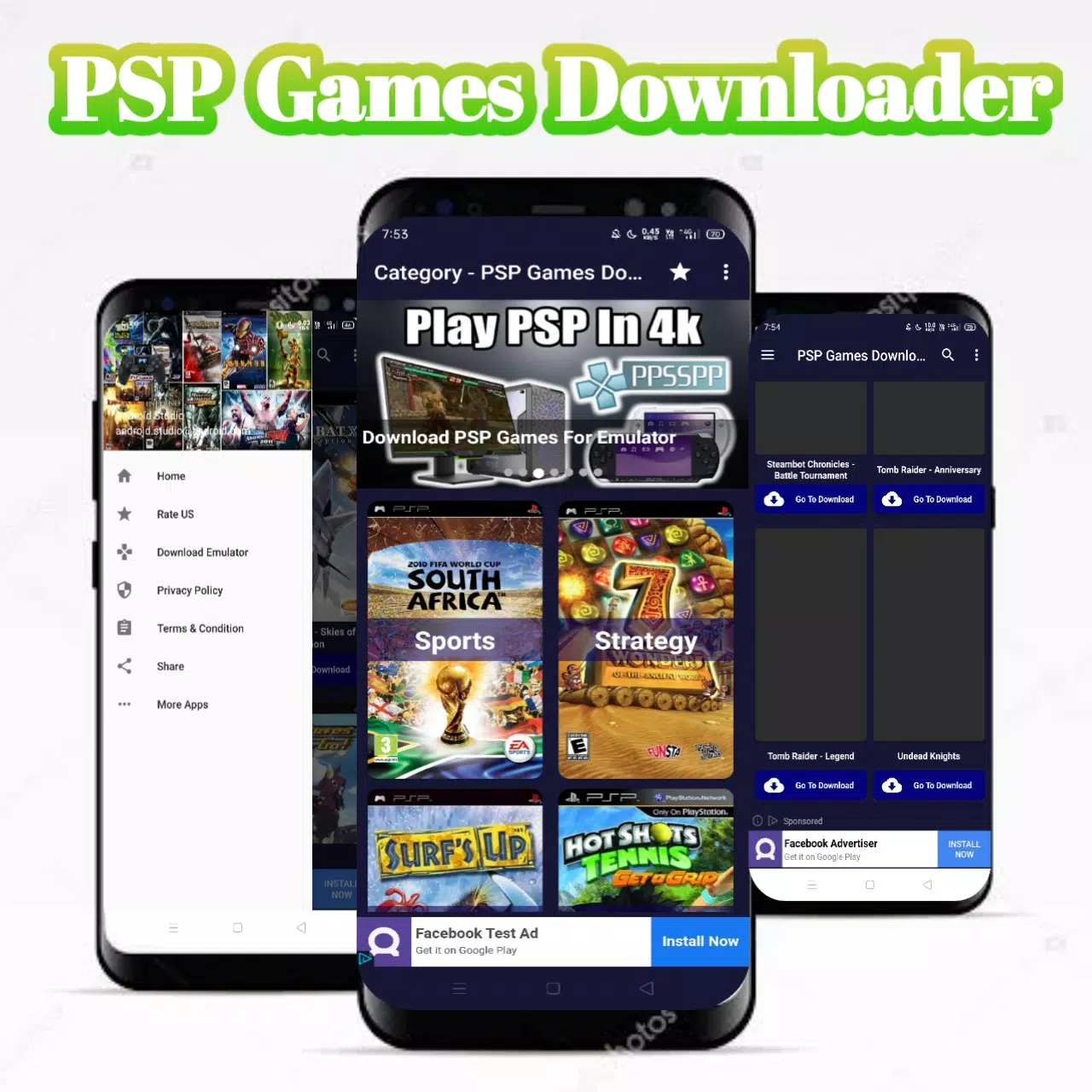PSP Download - Emulator and ISO Game Premium安卓版應用APK下載