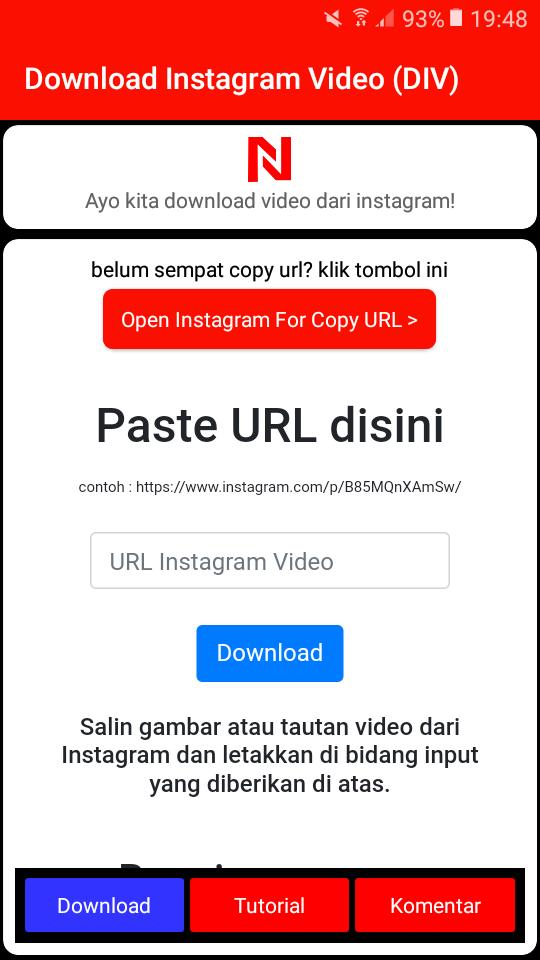 Download Instagram Video Div For Android Apk Download