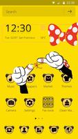 Thème Dot Bow Love Gesture Affiche