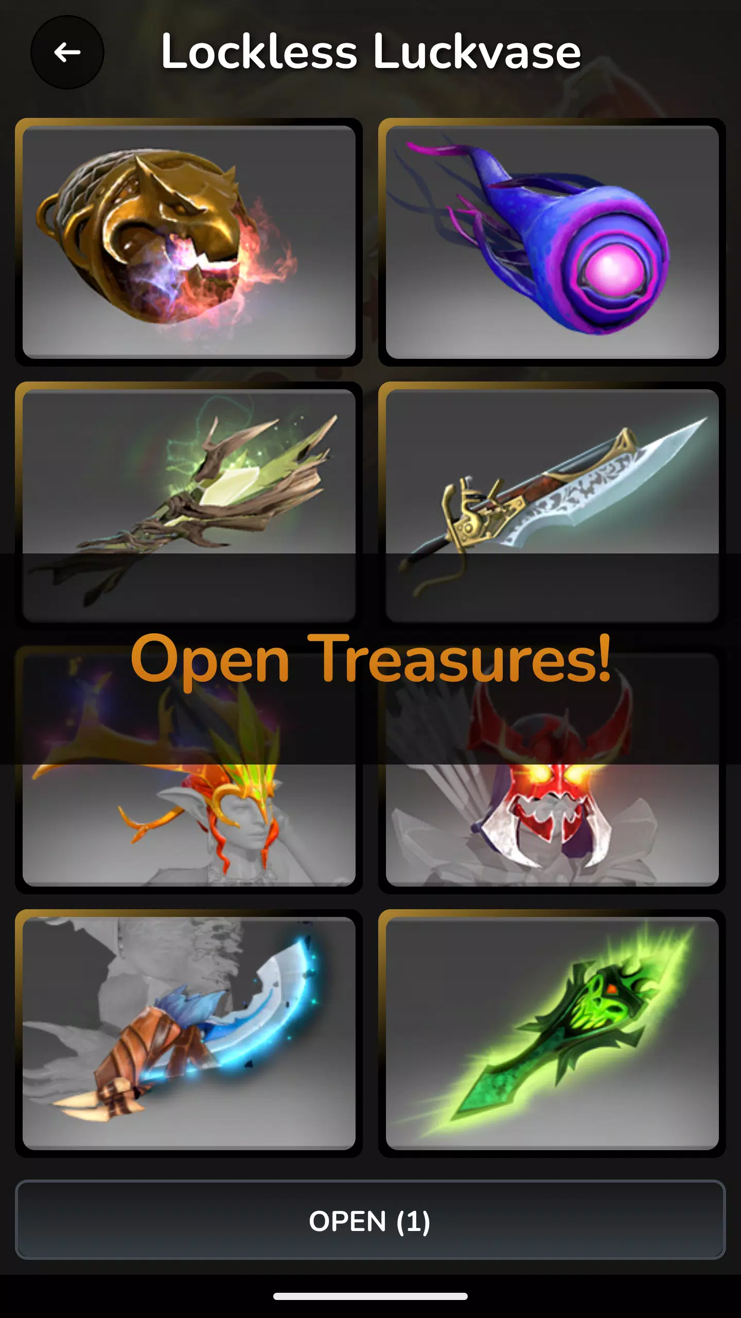 Cases Simulator for Dota 2