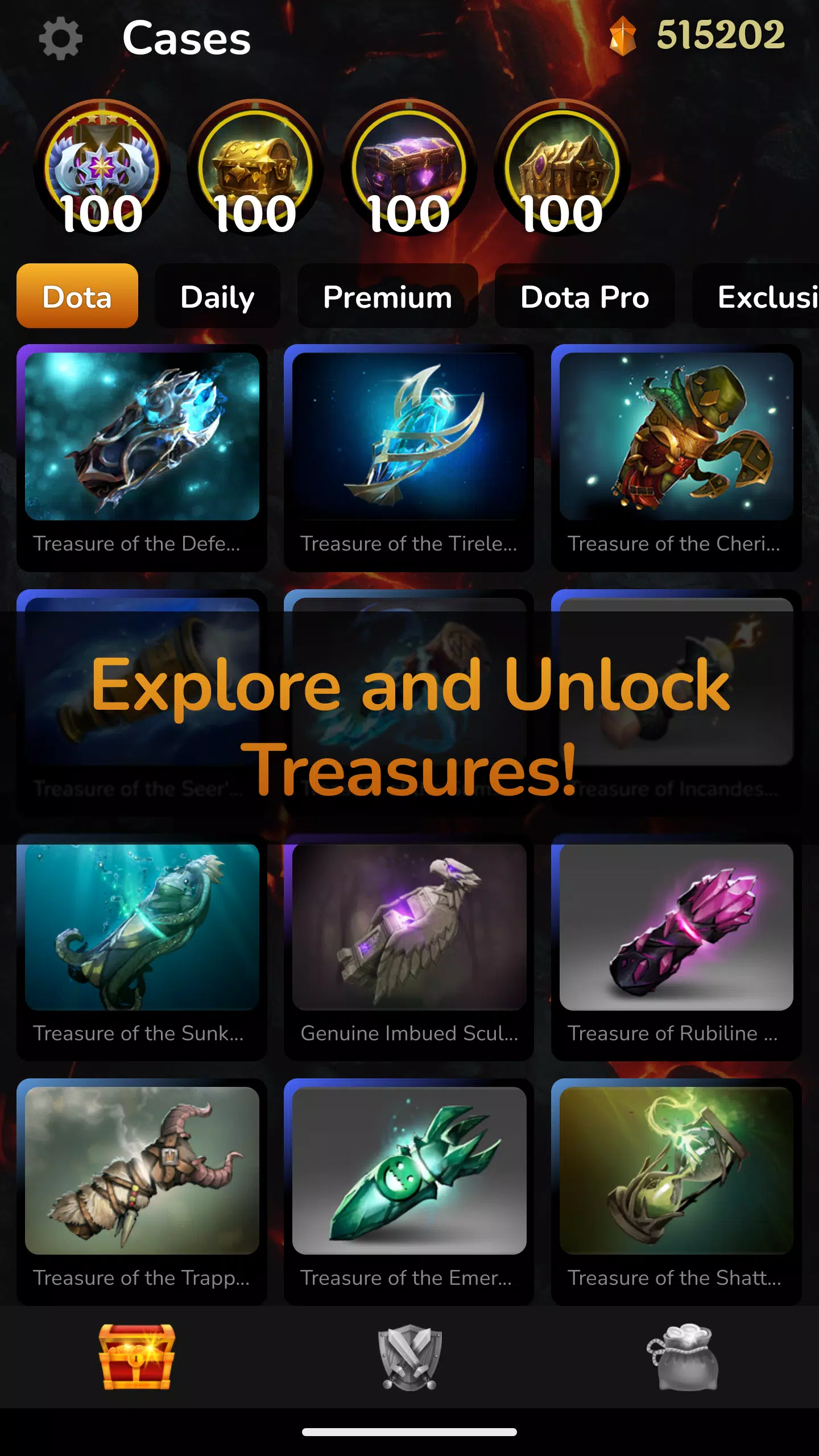 Cases Simulator for Dota 2