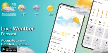 Weather forecast weather today – widget and clock