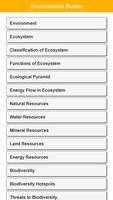 Environmental Studies Notes Plakat