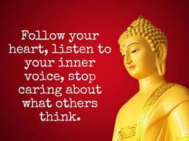 Lord Buddha HD Wallpapers with Quotes Affiche