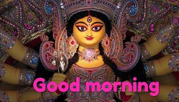 Durga Mata Good Morning Wishes Affiche