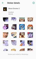 MOONMOON_OW Emote Stickers - WAStickerApps تصوير الشاشة 2