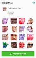 xQcOW Emote Stickers  - WAStickerApps Affiche