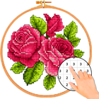 Cross Stitch Flower By Number icône