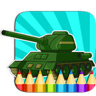 War Vehicle Coloring Book icône