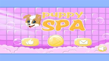 Puppy Kąpać SPA plakat
