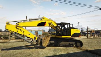 juego simulador de excavadora Poster