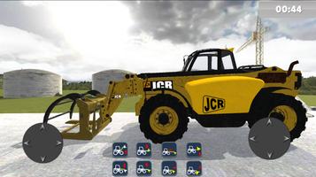 JCB جرافة حفارة لعبة الملصق