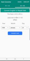 BS to AD Nepali Date Converter ảnh chụp màn hình 2