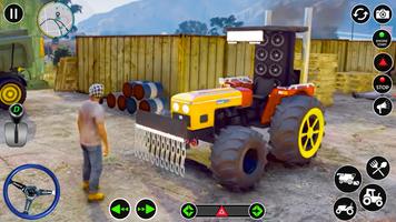 Modern Farmer Tractor Game 3D poster