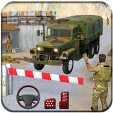 indian army truck driving: military truck mission icône