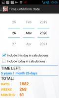 برنامه‌نما Date (Days) Calculator عکس از صفحه