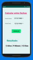 Calcular tiempo entre fechas Plakat