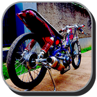Design Motorcycle Drag Racing-icoon