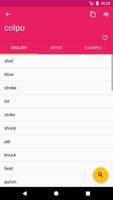 Italian English Dictionary captura de pantalla 1