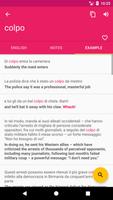 Italian English Dictionary captura de pantalla 2