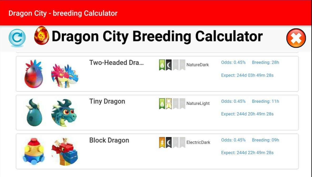 ดาวน์โหลด Dragon City - breeding calculator APK สำหรับ Android