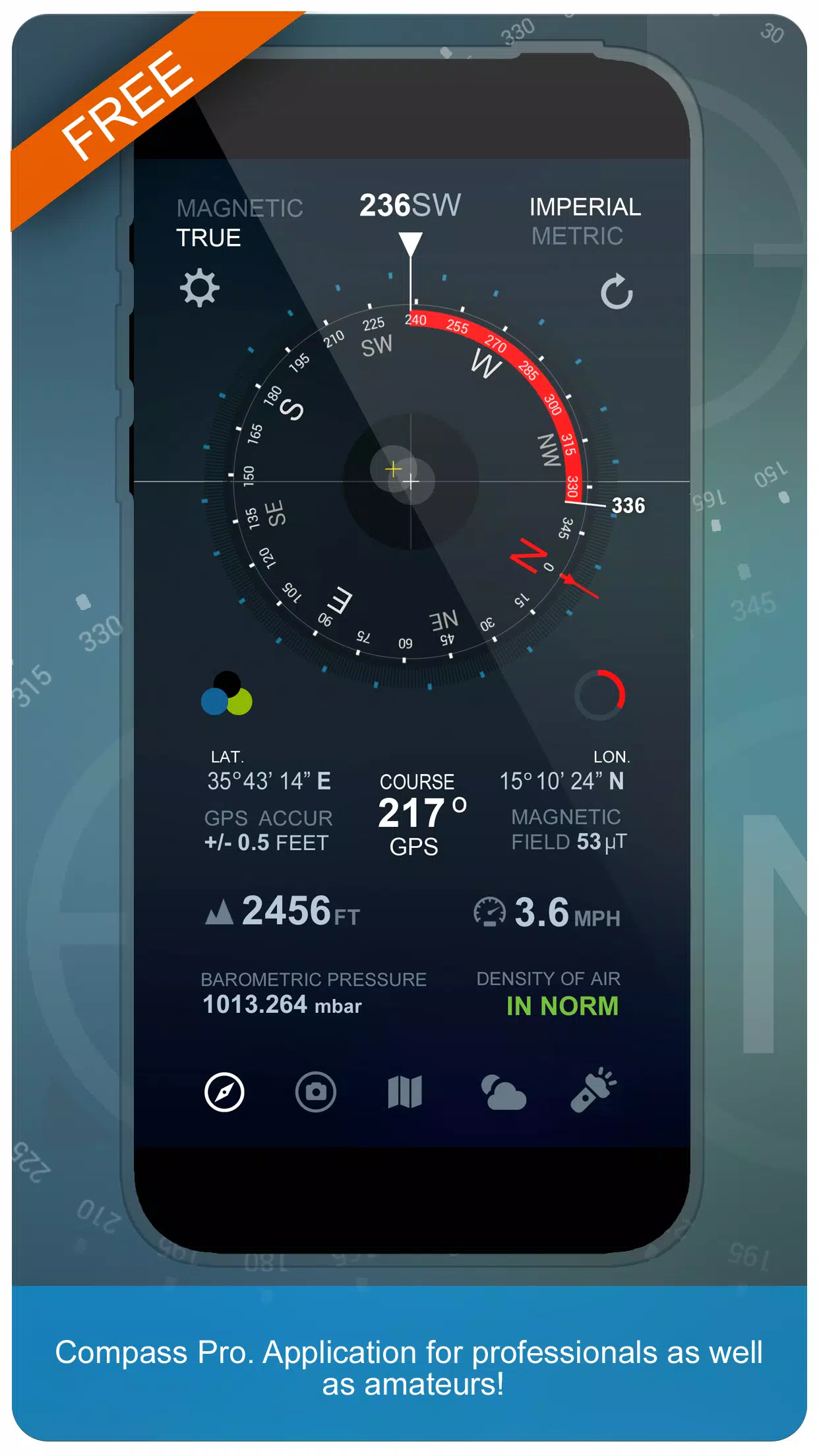 Accurate Compass for tecno Spark Pro - free download APK file for