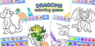 Dragon Coloring & Drawing Game