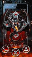 Fire dragon skull theme الملصق