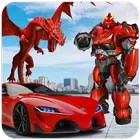 Dragon Robot Car Game Robot Transforming Games ícone