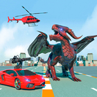 Dragon Robot Car Police Games icono