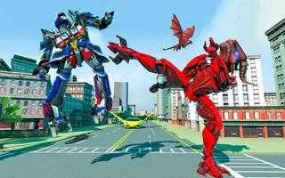 Dragon Robot Car Police Games تصوير الشاشة 3