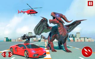 Dragon Robot Car Police Games Poster