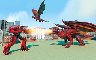 Dragon Robot Car Police Games تصوير الشاشة 1