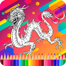 APK Drago da colorare