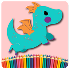 آیکون‌ Dragon Coloring Pages For Kids
