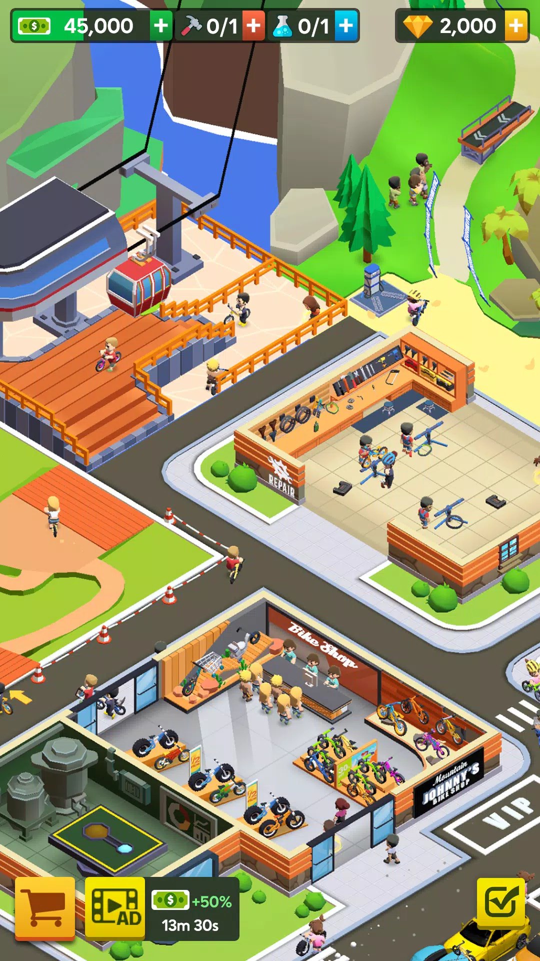 Mountain Bike Park-Tycoon Game