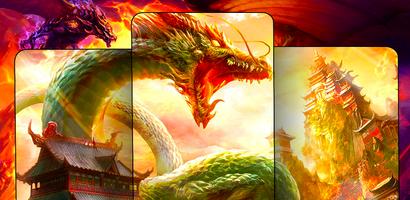 dragon fond d'écran Affiche
