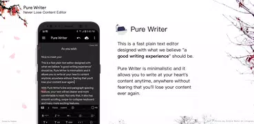 Pure Writer - Escrita, Notas