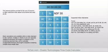 TCCalc.com Timecode Calculator