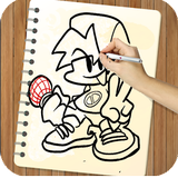 How to draw Friday Night Funki icon