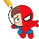 APK Draw One Part: Superhero Story