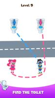 Path To Toilet: Draw To Line captura de pantalla 2