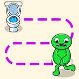 Draw To Path Toilet Race