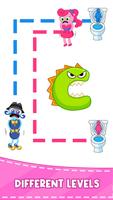 Draw To Path Toilet Race تصوير الشاشة 1