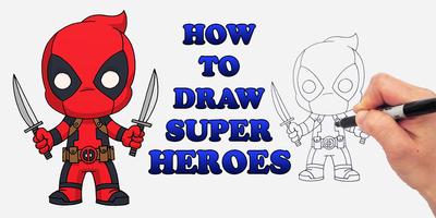 Draw Chibi SuperHeroes Characters ภาพหน้าจอ 1